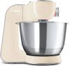 BOSCH Keukenmachine MUM5 CreationLine MUM58920 veelzijdig te gebruiken, continu rasp en snijapparaat, 3 raspschijven mixer, vanille/zilver online kopen