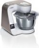 BOSCH Keukenmachine MUM5XW20 MUM5 geïntegreerde weegschaal, professionele patisserieset, continu rasp en snijapparaat, 3 raspschijven, mixer, wit/champagne online kopen