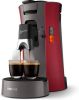 Philips Senseo Select CSA230/90 Koffiepadapparaat Dieprood/kasjmiergrijs online kopen