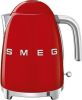 SMEG KLF03RDEU retro 50&apos, s style waterkoker, rood online kopen