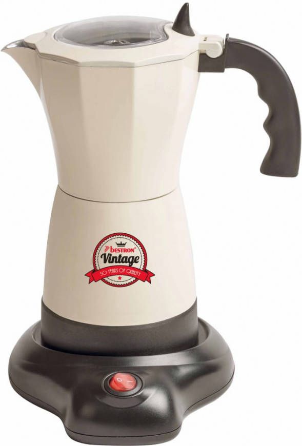 Bestron Espressoapparaat AES500RE 6 kopjes 480 W gebroken wit online kopen