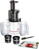 BOSCH Slow juicer MESM500W groot vermogen, voor hard fruit en groente, zeer stil, gemakkelijk te reinigen, wit online kopen