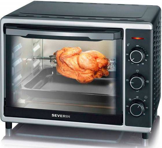 Severin Mini oven TO 2056 Luchtcirculatiefunctie, boven en onderwarmte afzonderlijk of gecombineerd schakelbaar, 120 min. timer online kopen